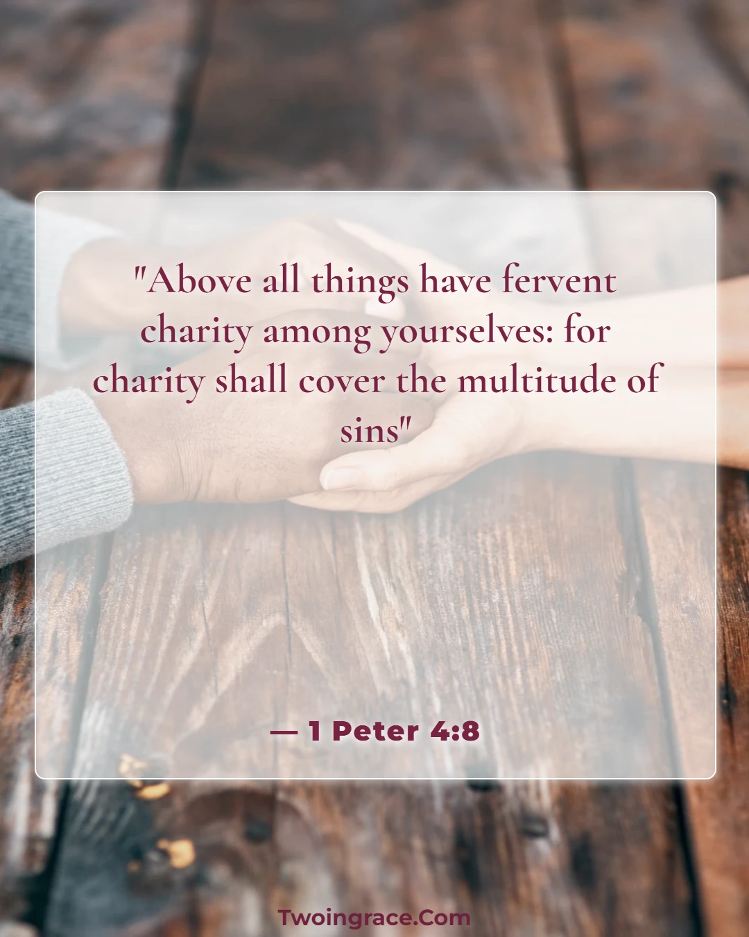 Bible Verse (1 Peter 4:8)