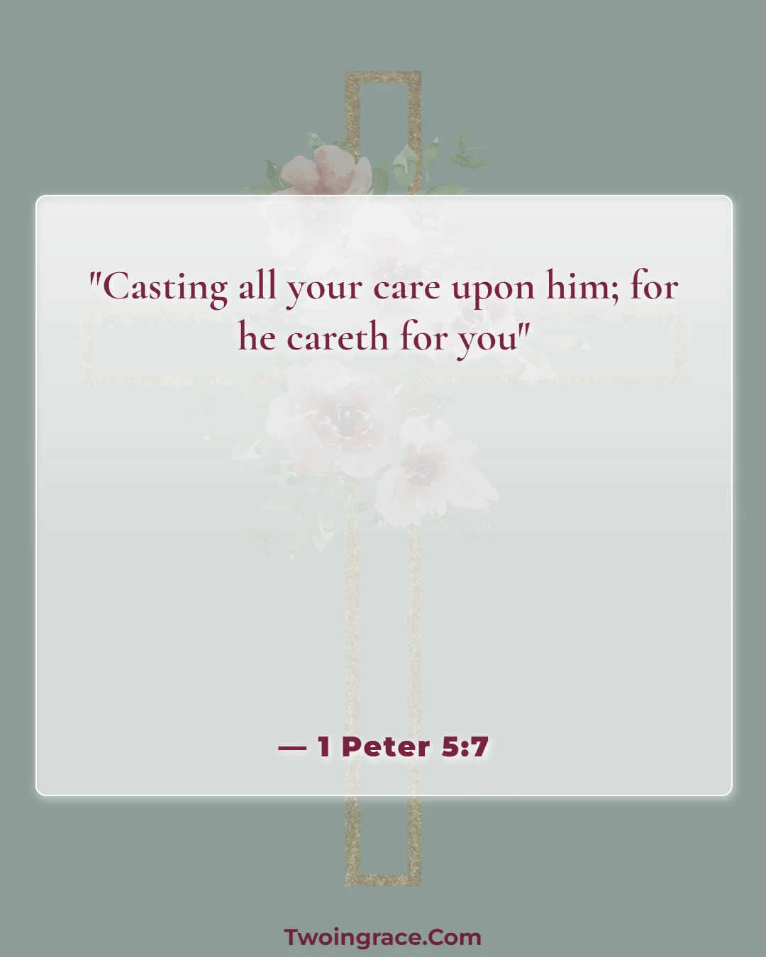 Bible Verse (1 Peter 5:7)