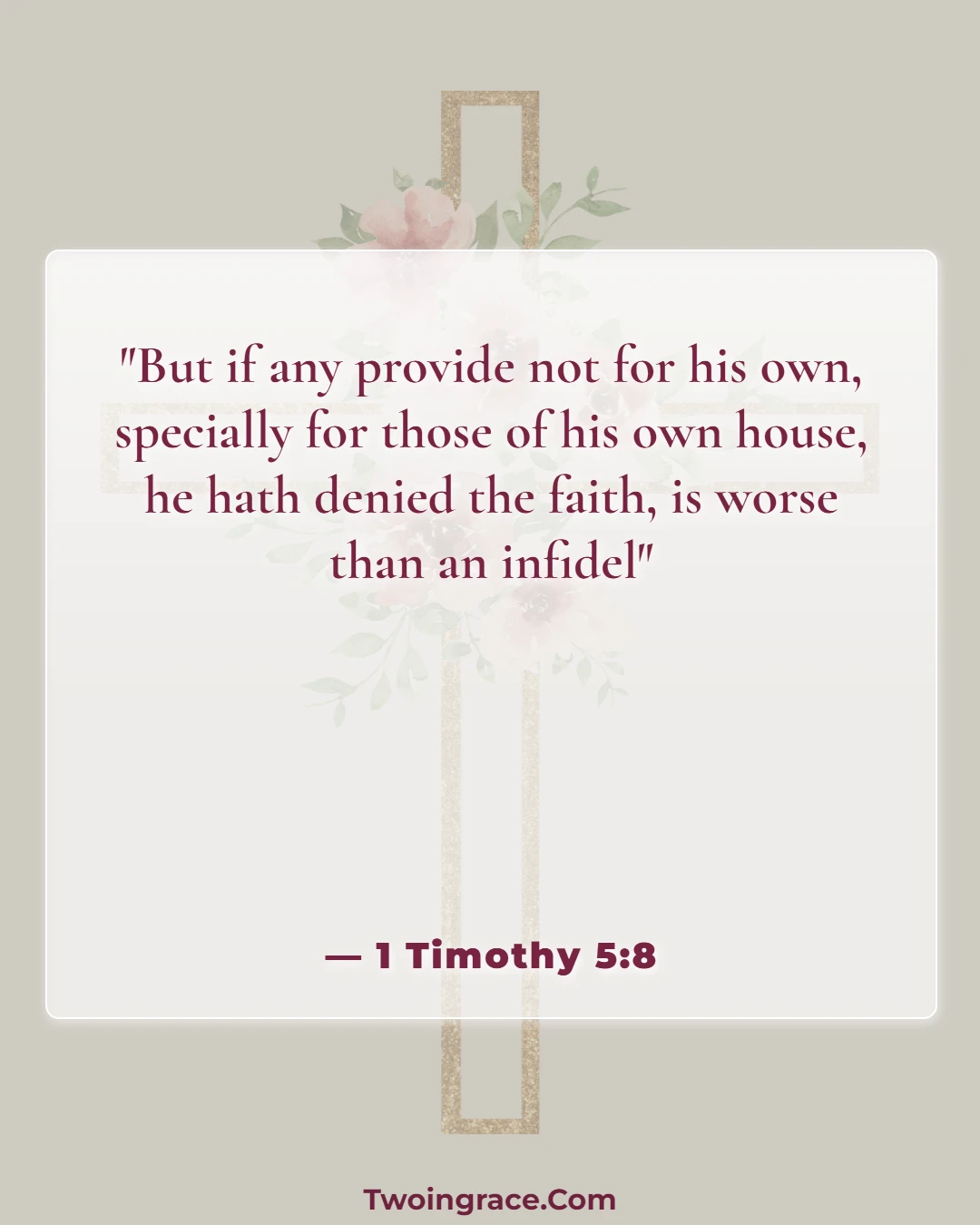 Bible Verse (1 Timothy 5:8)