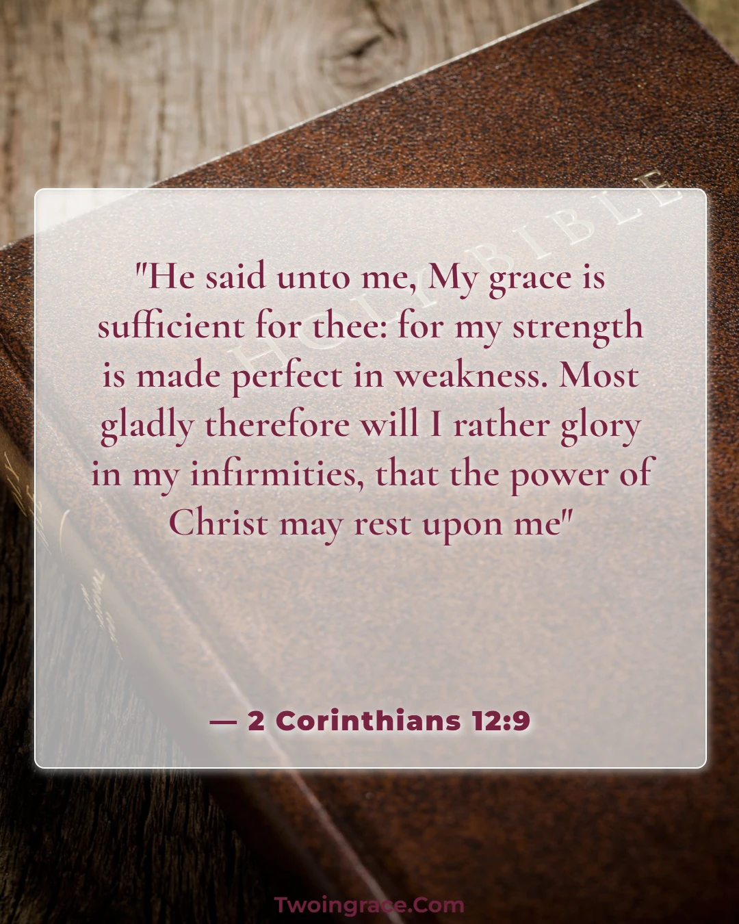 Bible Verse (2 Corinthians 12:9)