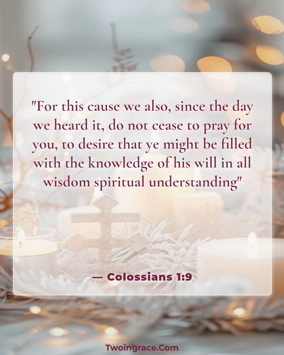 Bible Verse (Colossians 1:9)