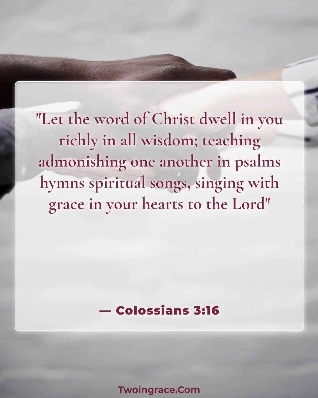Bible Verse (Colossians 3:16)