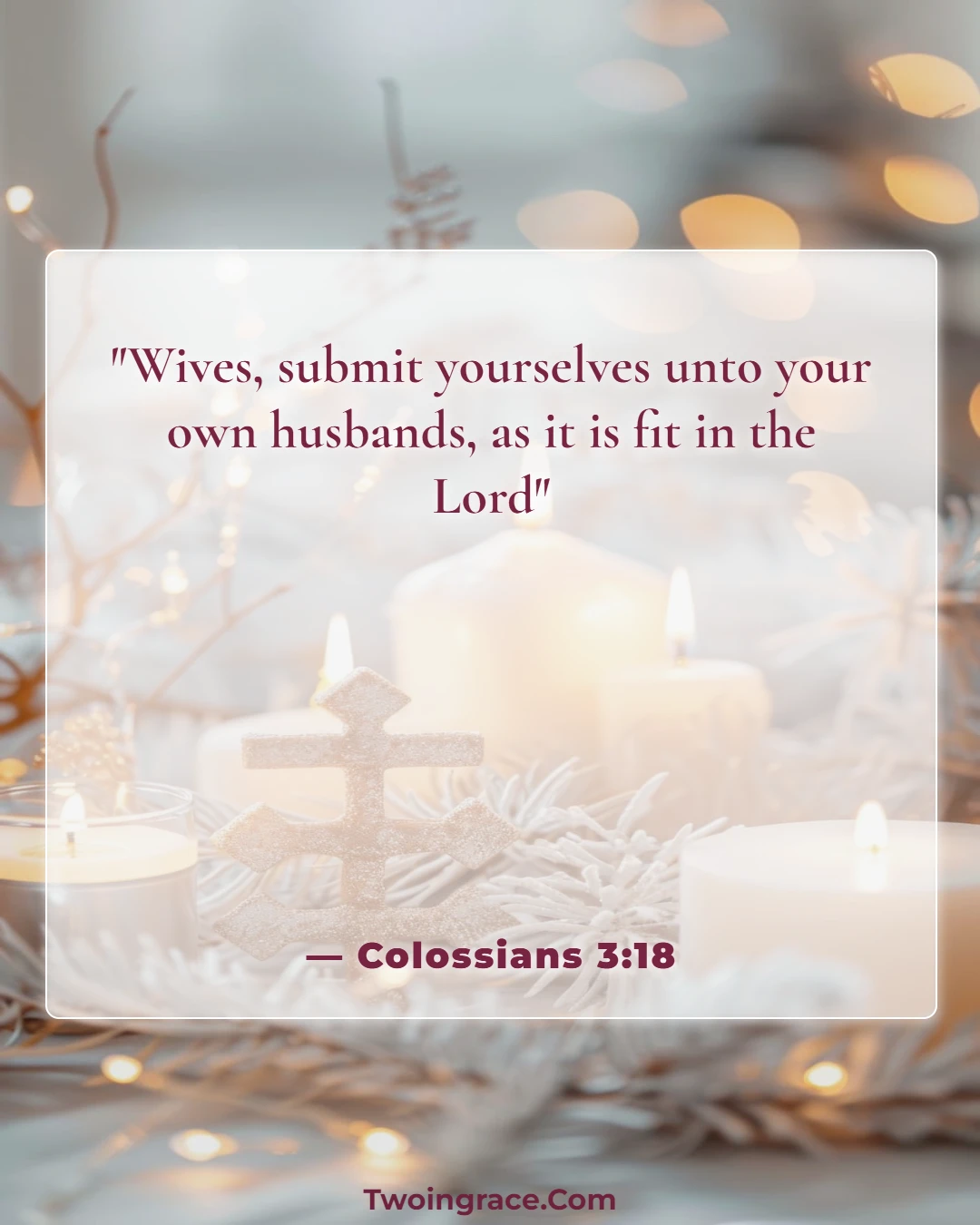 Bible Verse (Colossians 3:18)