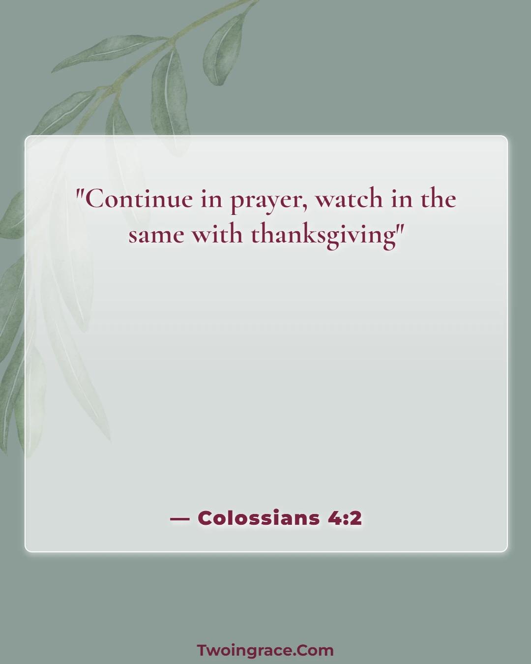 Bible Verse (Colossians 4:2)