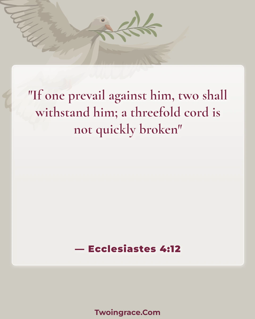 Bible Verse (Ecclesiastes 4:12)