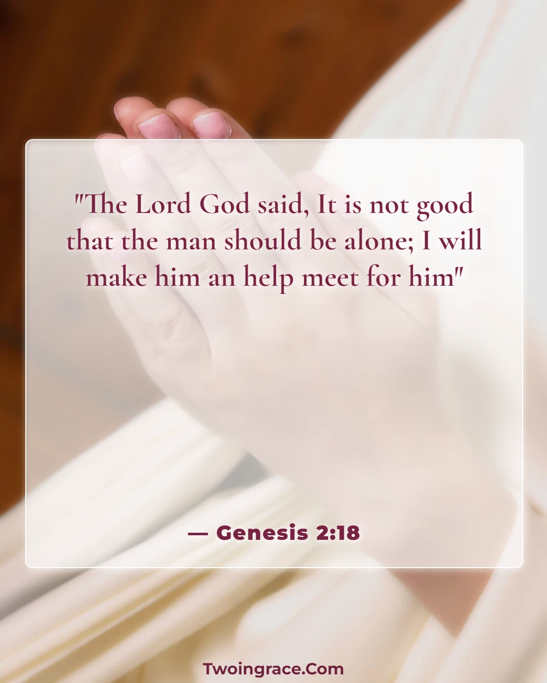 Bible Verse (Genesis 2:18)