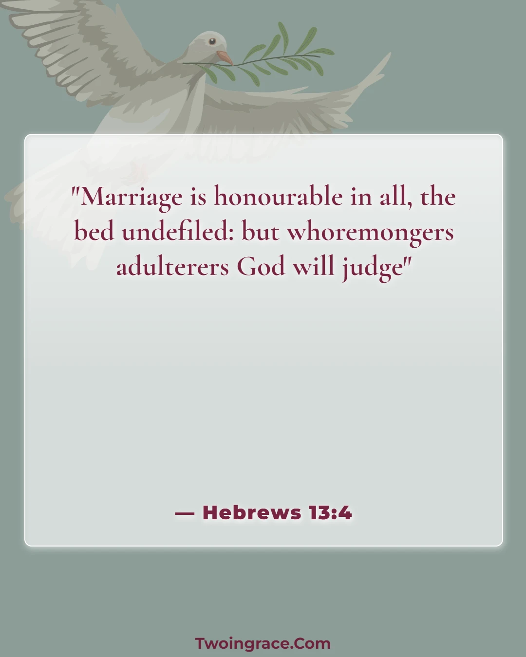 Bible Verse (Hebrews 13:4)