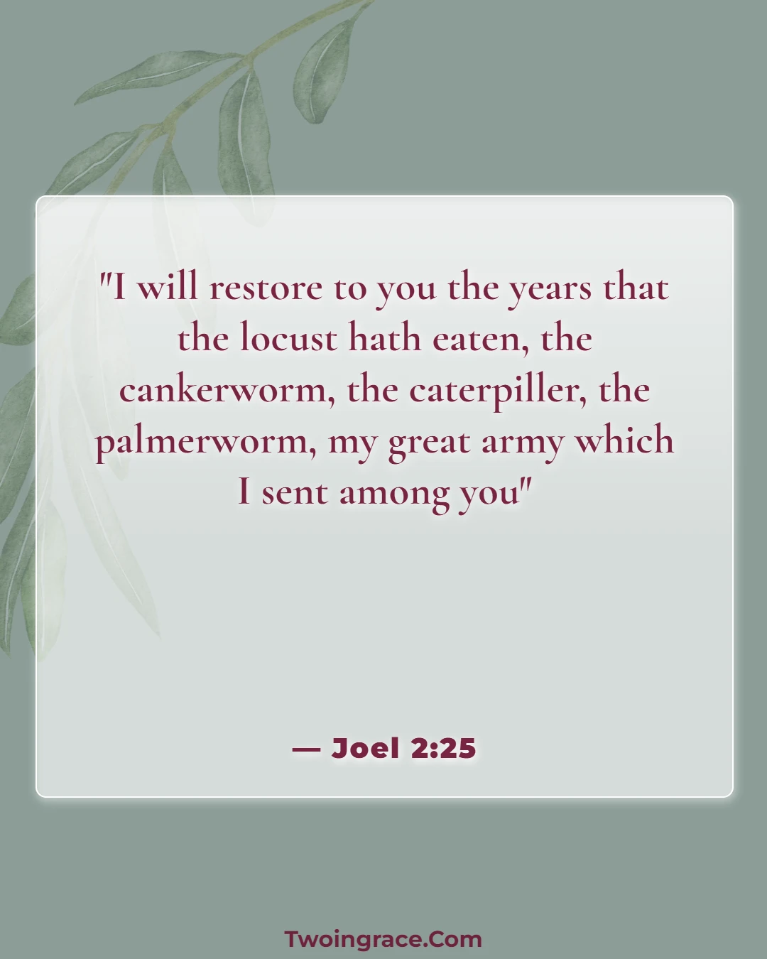 Bible Verse (Joel 2:25)