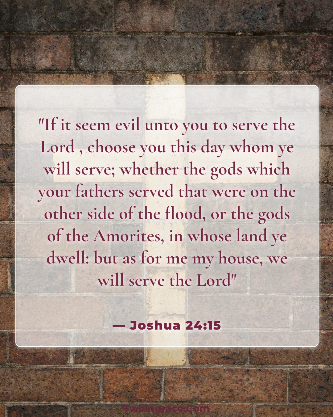 Bible Verse (Joshua 24:15)