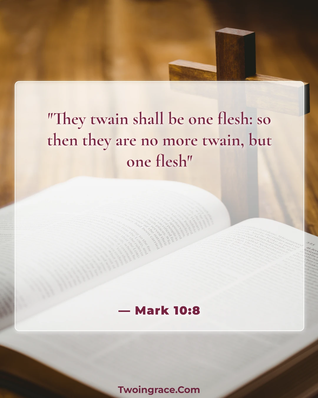 Bible Verse (Mark 10:8)