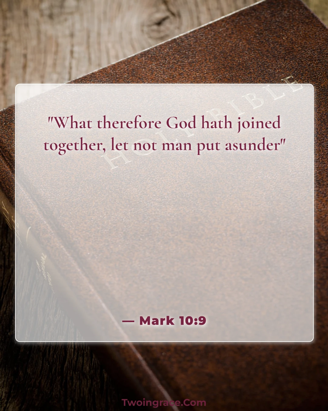 Bible Verse (Mark 10:9)