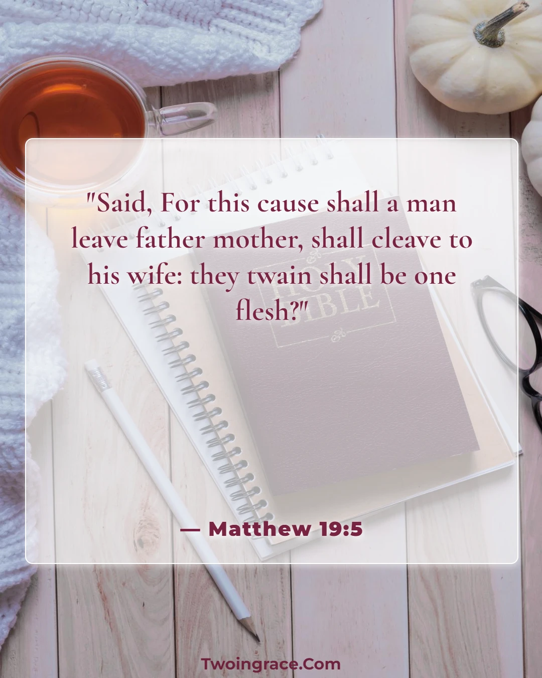 Bible Verse (Matthew 19:5)