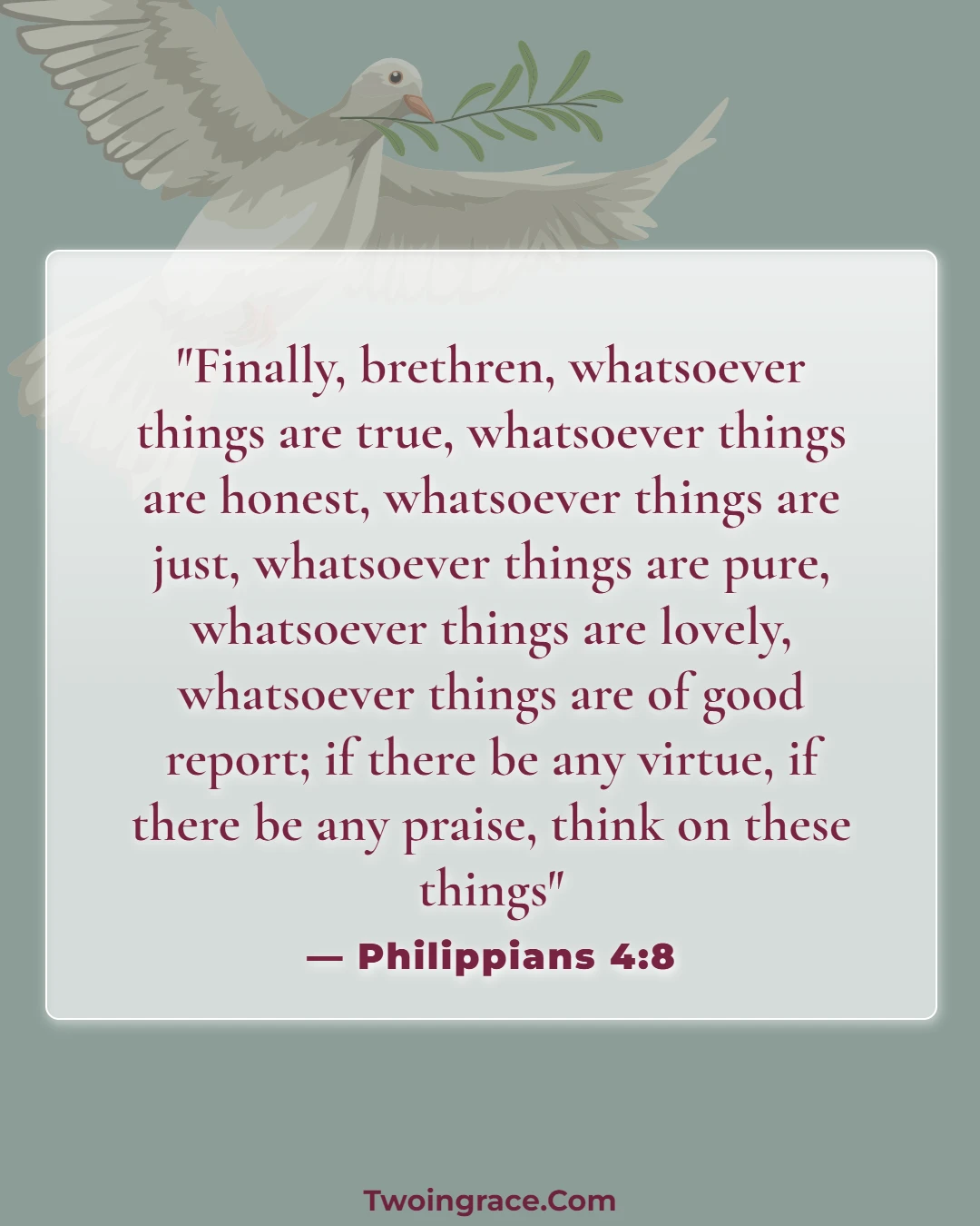 Bible Verse (Philippians 4:8)