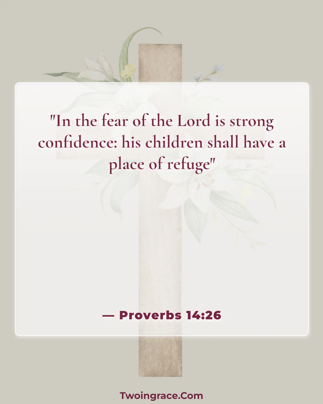 Bible Verse (Proverbs 14:26)