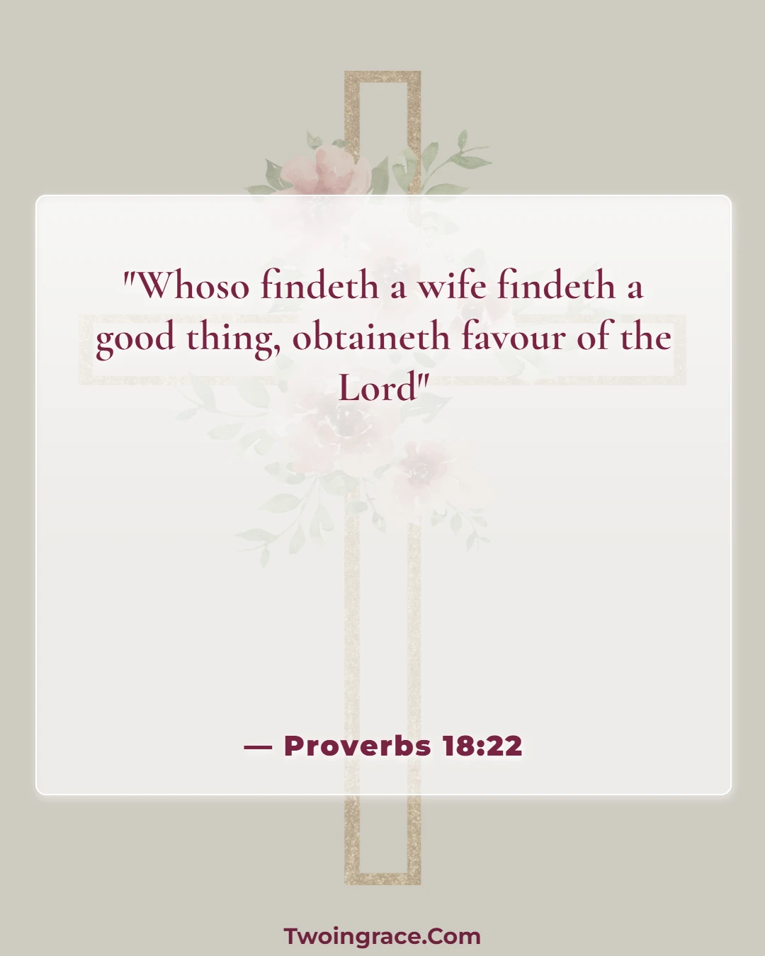 Bible Verse (Proverbs 18:22)